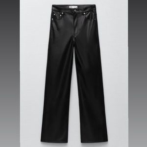 Zara Full Length Leather Pants